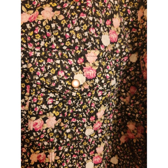 Ariat Women's Floral-Print Longsleeve Buttoned Rodeo Shirt Size XL - Picture 6 of 11
